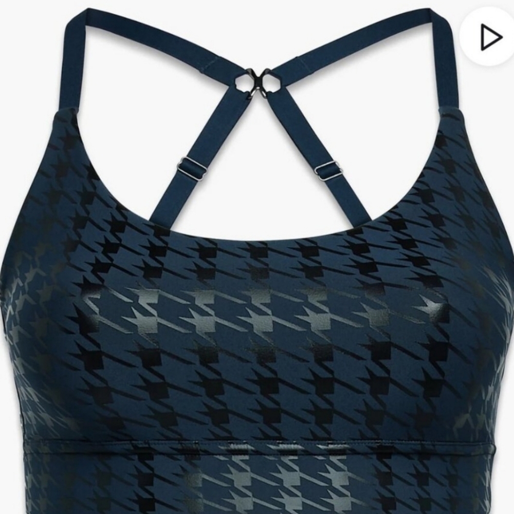 Savage X Fenty Women's  Sport by Rihanna Sports Bra Blue Low Impact. Size 1X
